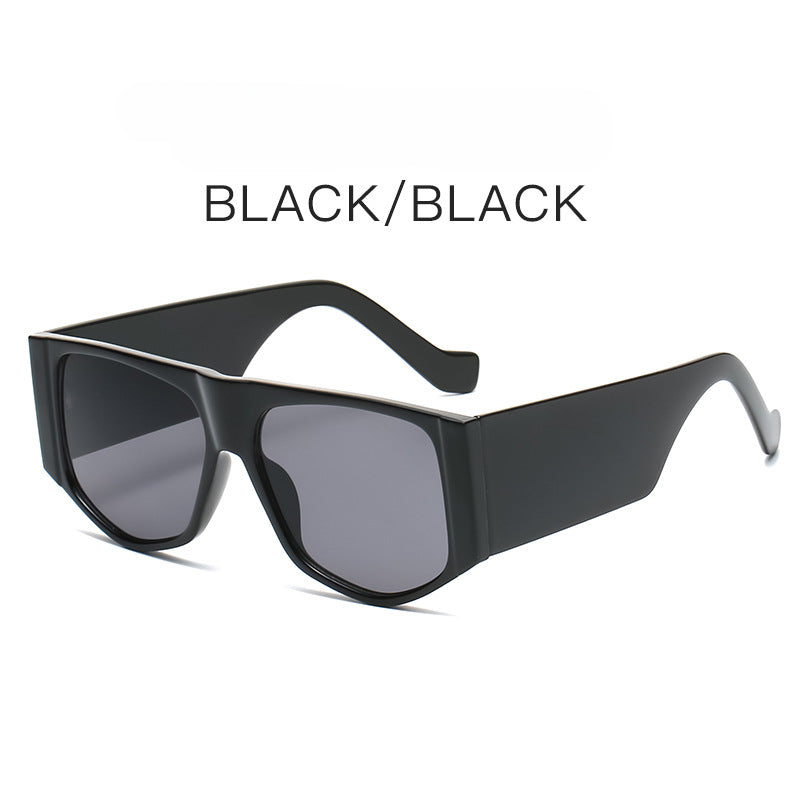 Wholesale New Large Square Frame Wide Feet PC Sunglasses